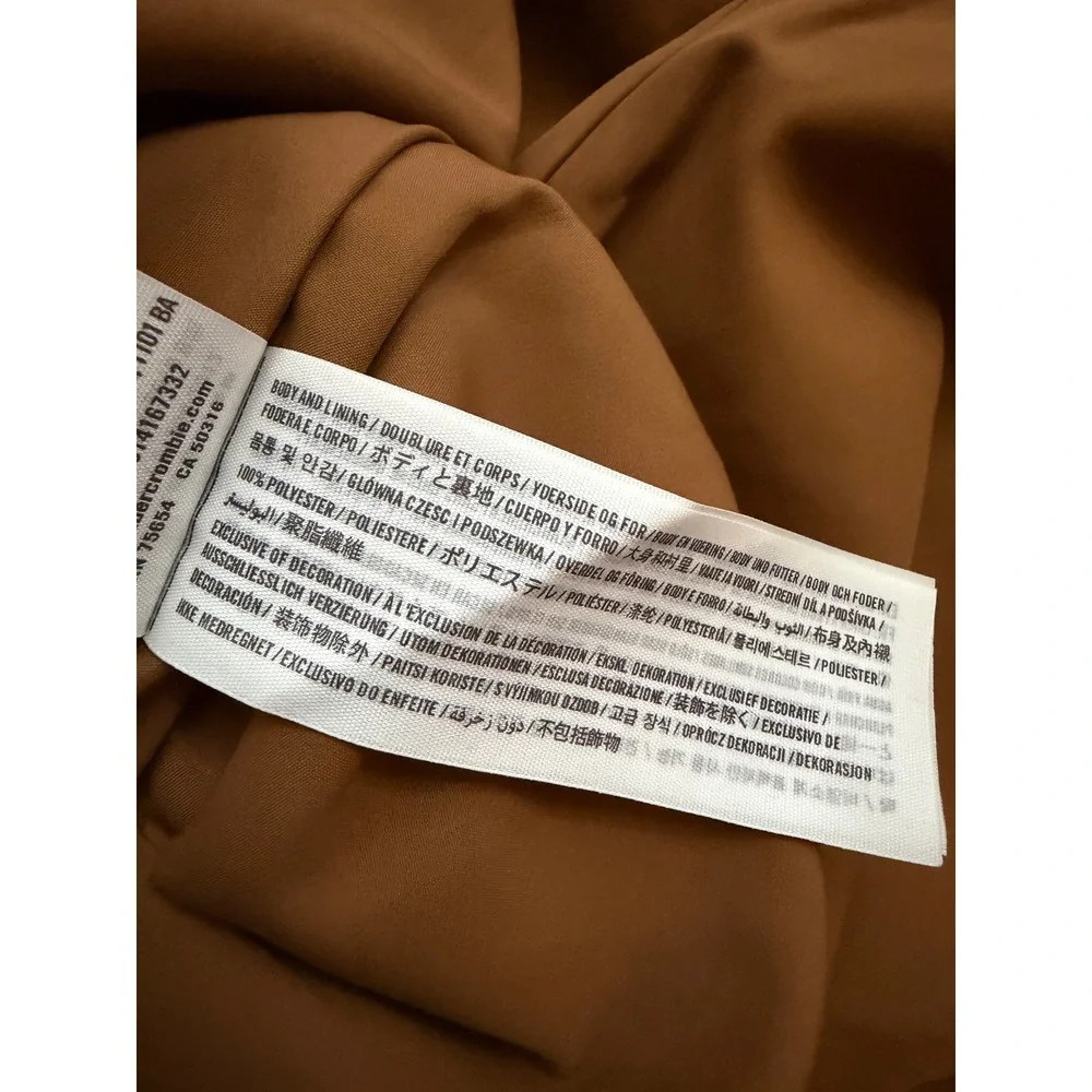 Hollister Brown Faux Suede Button Front Mini Skirt Size 1 Cognac A-Line Boho